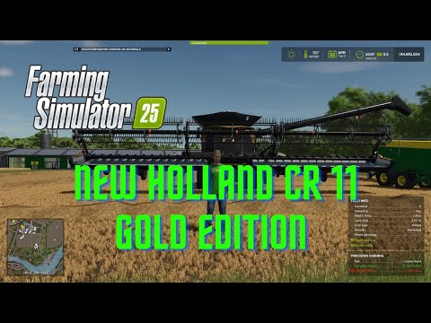 Farming Simulator 25 | New Holland CR11 Gold Edition DLC Review & Gameplay | Best 99¢ Combine Mod!