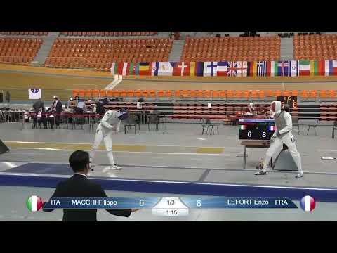 European Championships 2023 SMF - GOLD - Filippo Macchi ITA v Enzo Lefort FRA