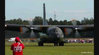 preview picture of video 'Tannkosh 2010 Transall C 160 Landung'