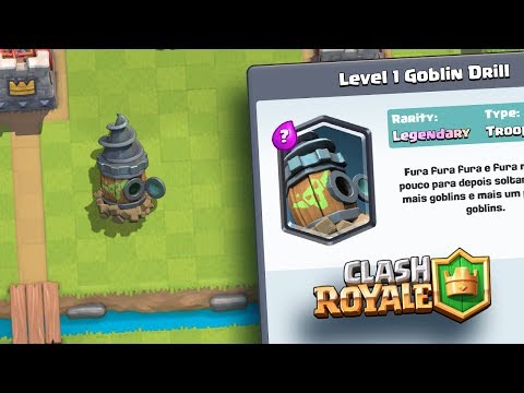 VAZOU NOVA CARTA CONSTRUCÌ§AÌƒO LENDAÌRIA GOBLIN DRILL NO CLASH ROYALE - Nery NEWS #304