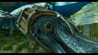 【ASA・公式】巨大イカ・トゥソテウティスLv145のテイム、亀に乗って深海に潜るのは大変でしたが、ドキドキ楽しいテイムです🐢💦【Steam版】
