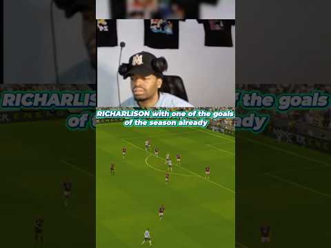 Richarlison amazing bicycle kick goal vs Burnley #burnleyfc #tottenham #shorts #richarlison #epl