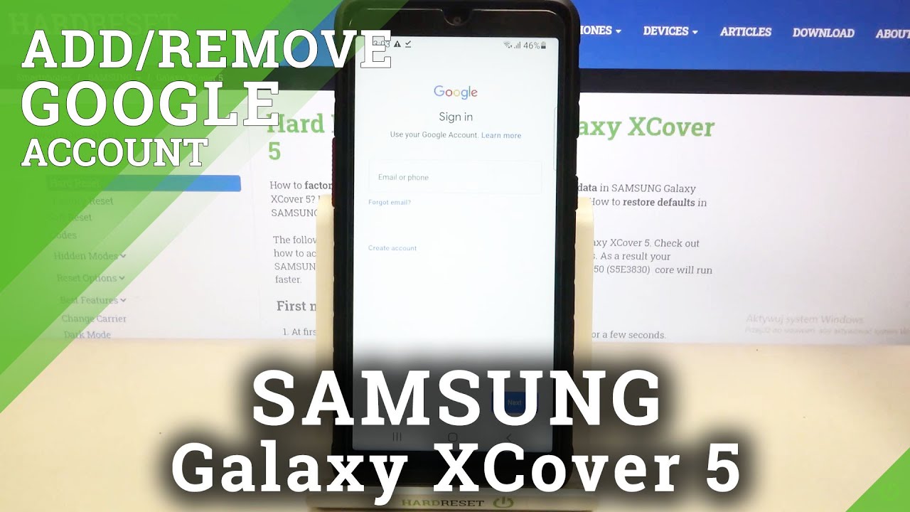 How to Add/Remove Google Account in SAMSUNG Galaxy XCover 5 – Manage Google Accounts