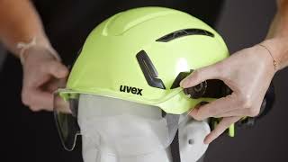 Fitting and removing the uvex pronamic half visor