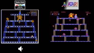Donkey Kong / Donkey King Port Comparison - Tandy CoCo vs. Atari 8 bit