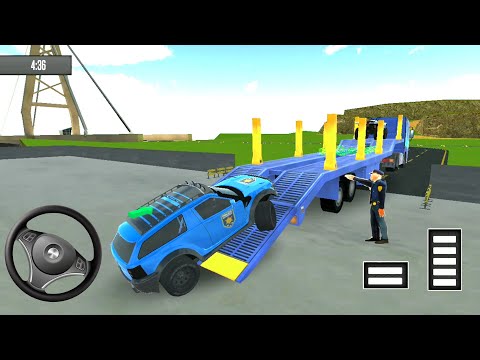 Transporting Police SUV in Cargo Plane - Police Car Transporter Driving Simulator - Android Gameplay
