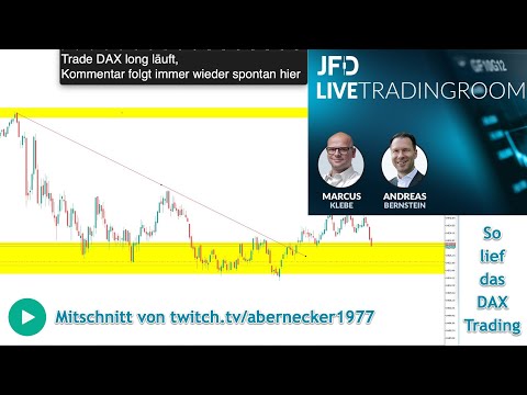 Livetrading mit Marcus Klebe und dem JFD-Tradingroom