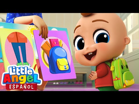 Alistándome para ir a la Escuela 🎒  | Canciones Infantiles de Bebé Juan | Little Angel Español