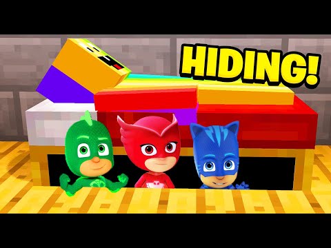 Minecraft: I FOUND THE PJ MASKS HIDING UNDER MY BED!(Ps3/Xbox360/PS4/XboxOne/PE/MCPE)