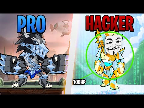 Brawlhalla HACKER vs PRO PLAYER