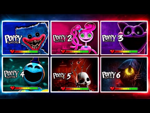 Poppy Playtime Chapter 1 2 3 4 5 6 All BOSSES & ENDING (With Healthbars) 4K 60FPS | 2026