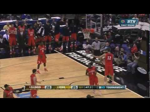 アイオワ、ビッグテン・トーナメントでイリノイを64-61で破る (Iowa Defeats Illinois 64-61 in Big Ten Tournament)