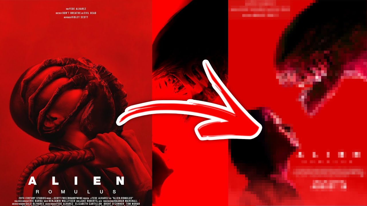 Fixing the alien Romulus poster