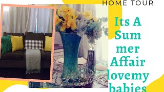 Its A Summer Affair Collab 2020, Yellow and Turquoise Summer Home Tour