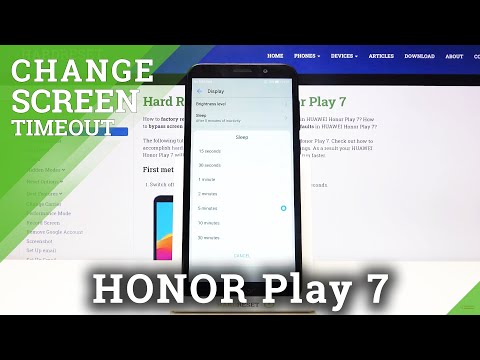 How to Activate Screen Timeout in Honor Play 7 – Manage Display Settings
