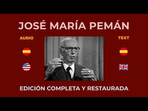 JOSÉ MARÍA PEMÁN IN DEPTH - COMPLETE AND RESTORED EDITION - October 17, 1976 - 54'
