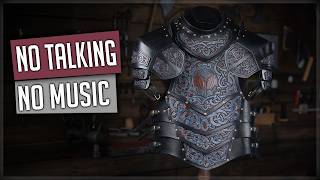 Epic Leather Breastplate Build - Tool Sounds - ASMR