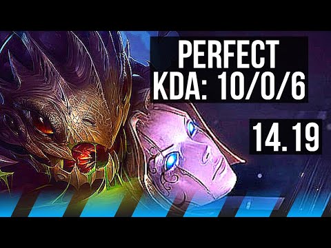 KOG'MAW vs ORIANNA (MID) | 10/0/6, Legendary | EUW Master | 14.19