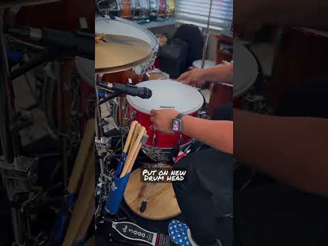 Do you hear a difference between before & after? #shorts #short #maintenance #fix #snare #snaredrum