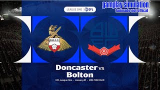 Doncaster Rovers vs Bolton Wanderers | EFL League One 2025–26 | Gameplay Simulation
