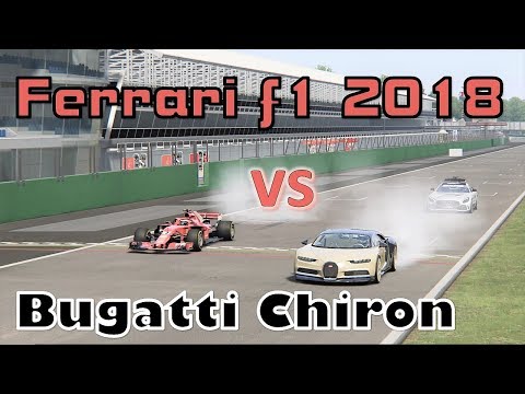 Bugatti Chiron vs Ferrari F1 2018 - Monza