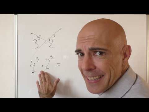 MULTIPLICACIÓN DE POTENCIAS CON DIFERENTE BASE