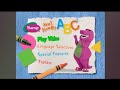 Barney Now I Know My ABCs 2004 DVD 60fps