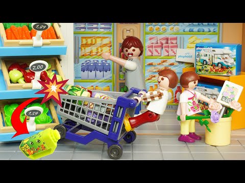 Playmobil po polsku Wesołe przygody bliźniaków Klary i Kuby odc 26 zakupy sklep playmobil 🛒🏪 .