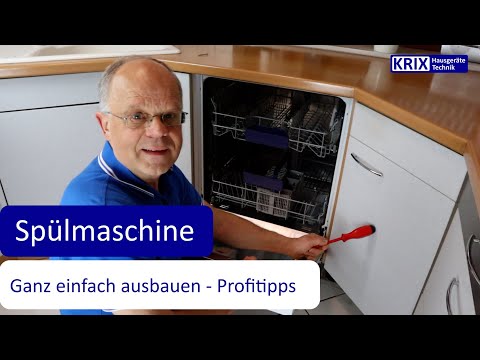 Removing a dishwasher - simple instructions from a professional
