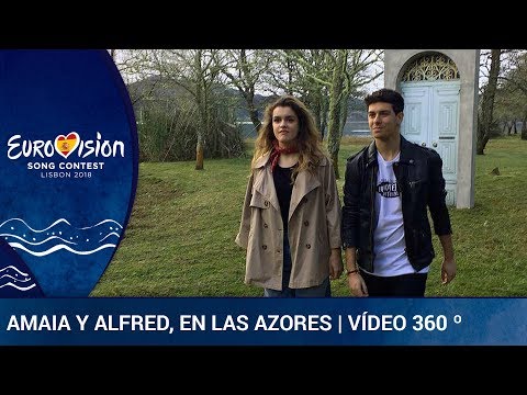 Amaia y Alfred graban en las Azores | Vídeo 360º | Eurovisión 2018