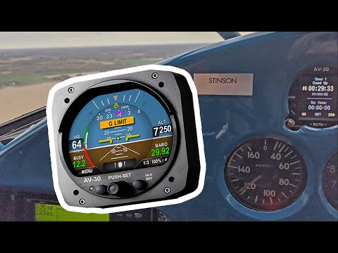 uAvionix AV-30 -C EFIS (Certified) Review - AOA Indicator - AI - DG