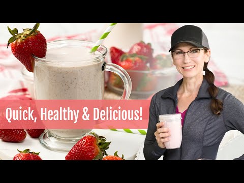 High-Protein Strawberry Cottage Cheese Smoothie for Weight Loss