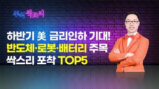 [공명 정지우의 주식싹쓰리] 하반기 美 금리인하 기대! 반도체·로봇·배터리 주목싹스리 포착 TOP5 / 머니투데이방송 (증시, 증권)
