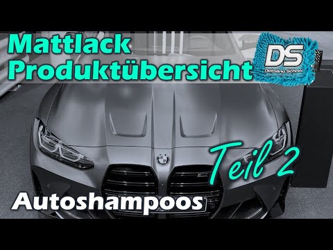 Matt paint and matte film product guide - Shampoo recommendations for your car