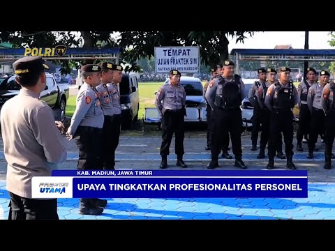 GAKTIBLIN POLRES MADIUN TINGKATKAN KEDISIPLINAN PERSONEL