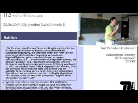 V#9: Allgemeine Sozialtheorie V.: Pierre Bourdieu (Hubert Knoblauch)