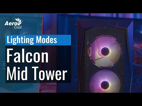AEROCOOL PGS FALCON-A-BK-V1 FRGB dėklas video