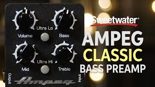 Video thumbnail for Ampeg Classic Analog Bass Preamp Pedal Demo by Sweetwater