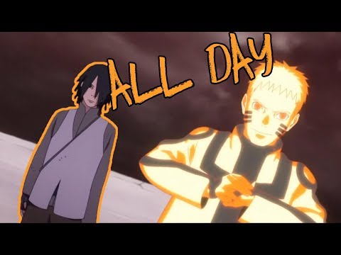 Beezy Tha Real  "All Day"  Feat.  Rahri GT (prod. by John Chavez) Naruto and Sasuke vs Momoshiki