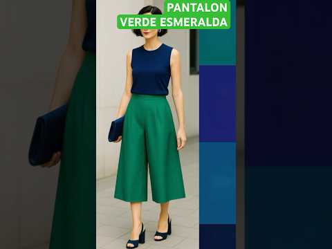 Emerald green pants with which blouse? #pants #emeraldgreen #colors #match #clothing #women