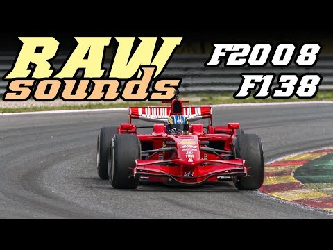RAW sounds - Ferrari F2008 & F138 at Spa