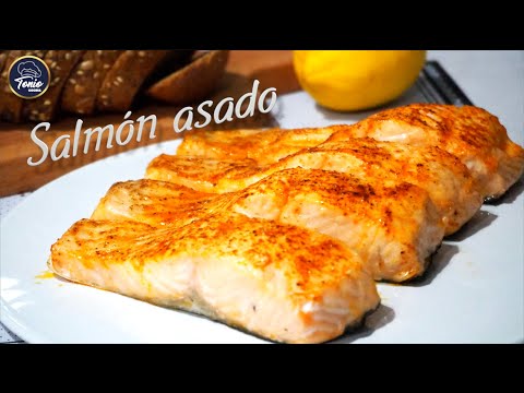 ♨️ SALMÓN ASADO muy sano y jugoso en sólo 10 minutos | Receta fácil en Airfryer | Tonio Cocina #456#