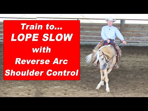 Train Your Horse to Lope Slow - Shoulder Control - Reining Horse, Reined Cow Horse, Trail Horse