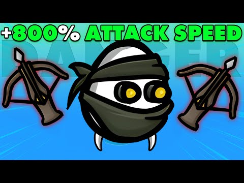 Hunter is UNTOUCHABLE with max attack speed | Brotato Abyssal Terrors