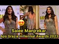 OMG Saiee Manjrekar Looking To Hot To Handle At Ajio Grazia Millenial Awards 2023