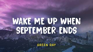 Green Day - Wake Me Up When September Ends | Lyrics Video | Indo Subtitle |  Lirik Terjemahan