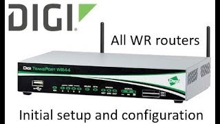 Digi TransPort router initial configuration