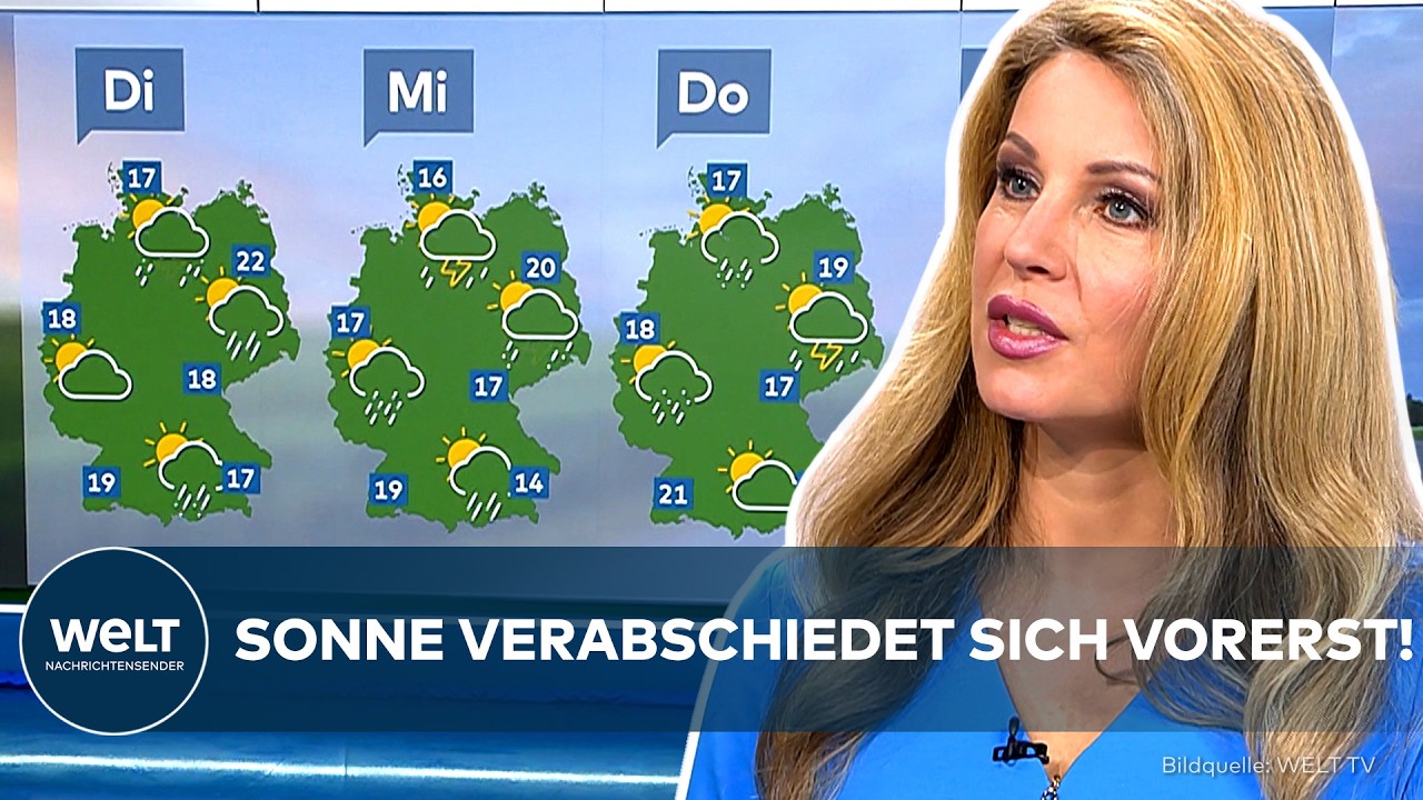 WETTERUMSCHWUNG: Sommer legt eine Pause ein! Regen und deutlich kühlere Temperaturen im Anmarsch!