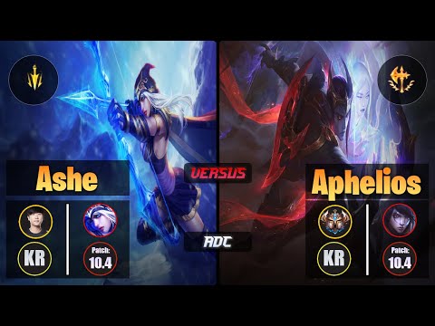 Ruler ASHE (ADC) [Lethal Tempo] VS APHELIOS - Challenger KR Patch 10.4