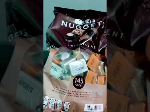 HERSHEY NUGGETS CHOCOLATE #shorts #short #asmr #satisfying #shortsvideo #amazing #food
